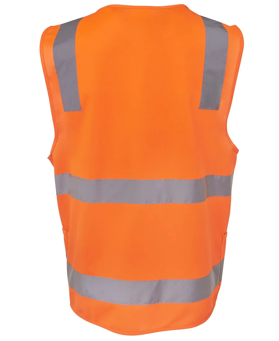 6DNSZ -  JB's Wear - Hi-Vis Zip Safety Vest (Day/Night) With Side Utility Pockets