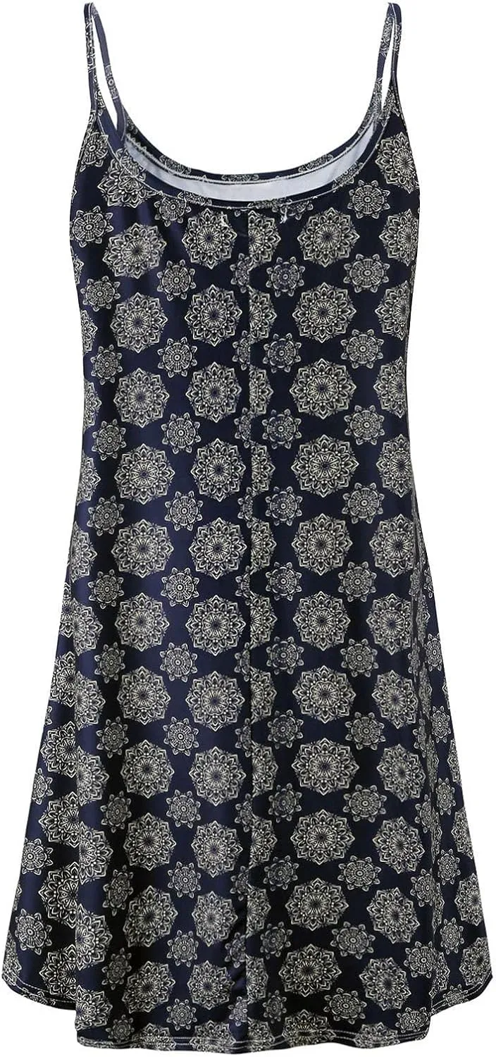 7th Element Plus Size Slip Dress for Women Under Dresses 2025 Spaghetti Strap Cami Camisoles Sun Tank Sleeveless Sundress