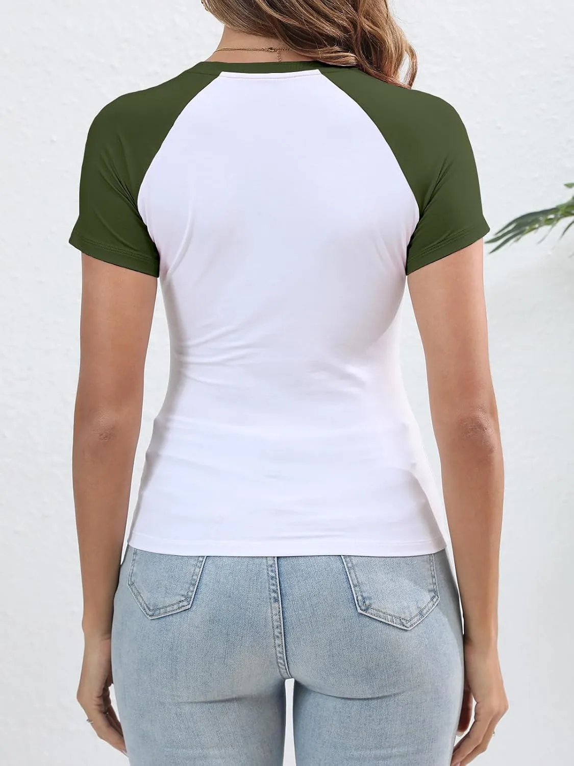 Abardsion Trendy Baby Tees for Women Y2K Shirts Cute Short Sleeve Crewneck Slim Fit Going Out Tops
