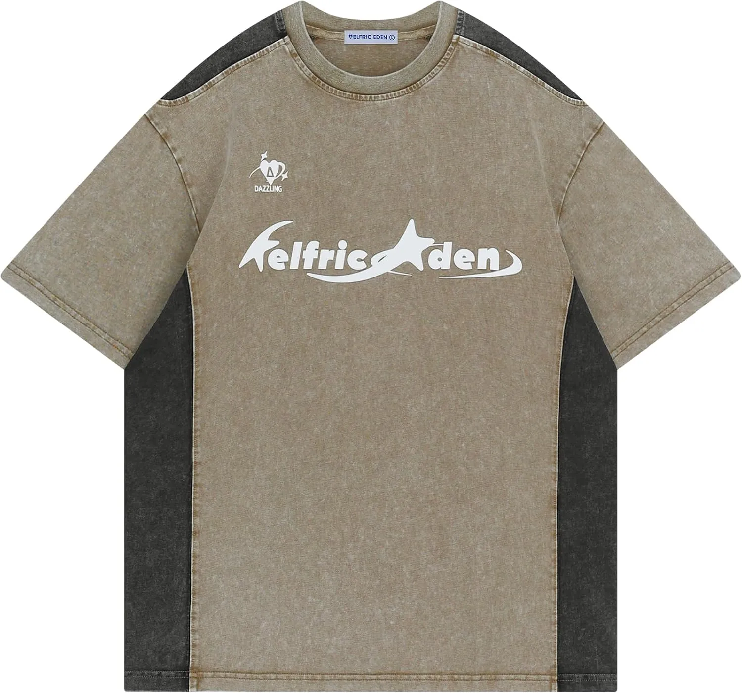 Aelfric Eden Graphic Tees Y2k Mens Oversized T Shirt Racing Washed Streetwear Shirts Unisex Casual Summer Tops