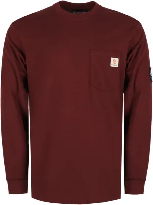BOCOMAL FR Shirts Lightweight Classic Crew Long Sleeve Fire Resistant Shirt CAT2
