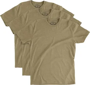 BUNKER 27 3-Pack Coyote Brown T-Shirt Military AFI 36-2903 & AR 670-1 Compliant
