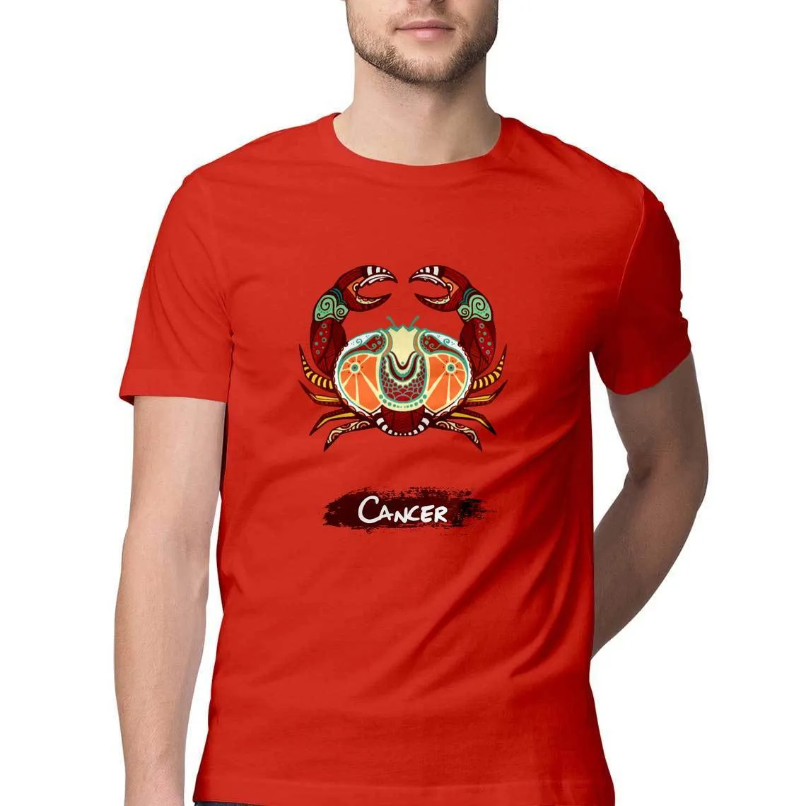 Cancer round Neck T-Shirts