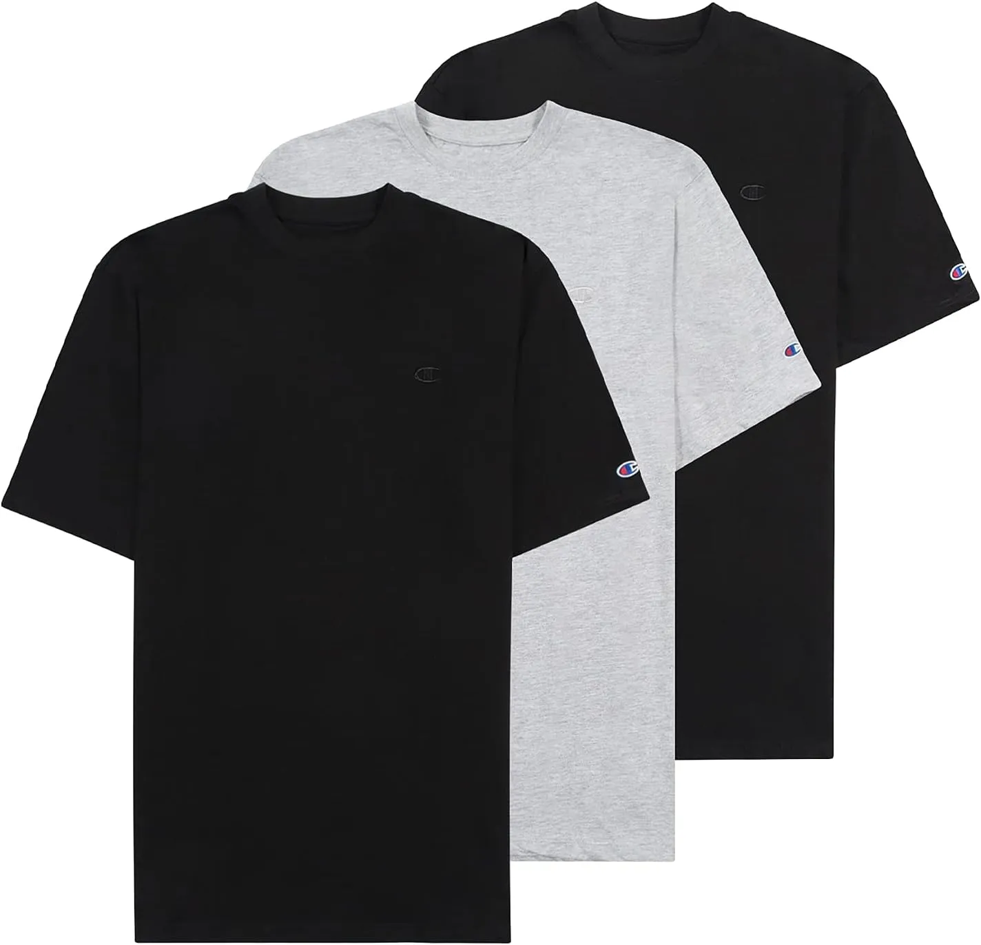 Champion Big and Tall Shirts for Men  3 Pk 100% Cotton Men Big and Tall T-Shirt