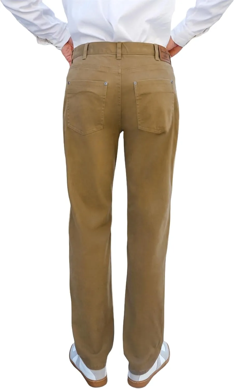 CICOS Men's Casual Slim Fit Five Pocket Comfort Stretch Twill Pant with Printed Pockets