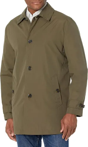 Cole Haan Men's Classic Stand Collar Rain Jacket