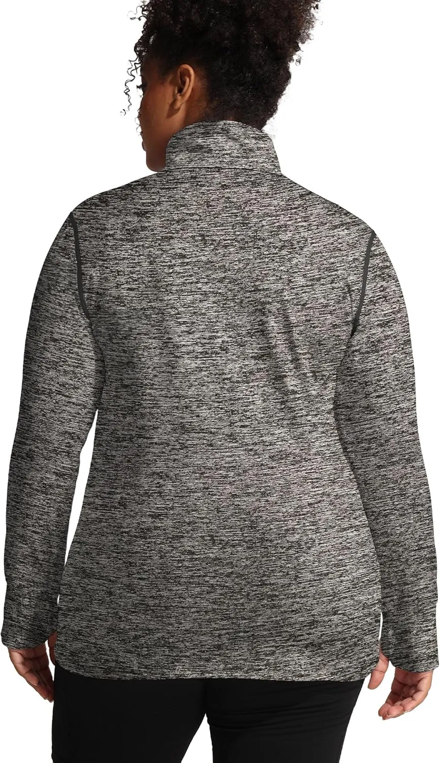 COOTRY Women's Plus Size Athletic Jackets Zip Up Lightweight Workout Running Track Jackets with Thumb Holes