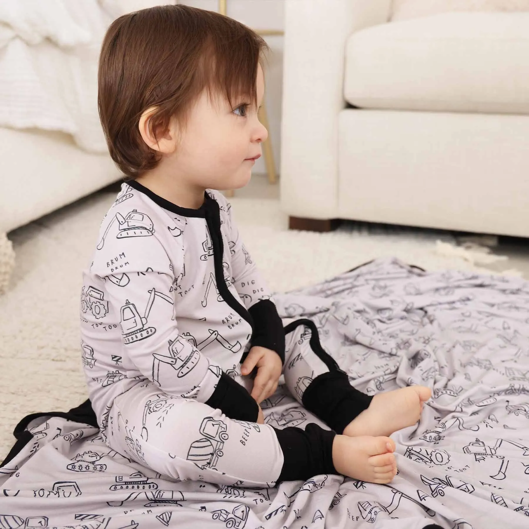 Doodle Dozers Convertible Zip Romper