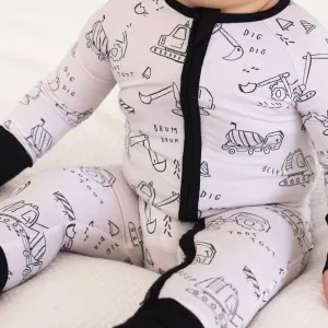 Doodle Dozers Convertible Zip Romper