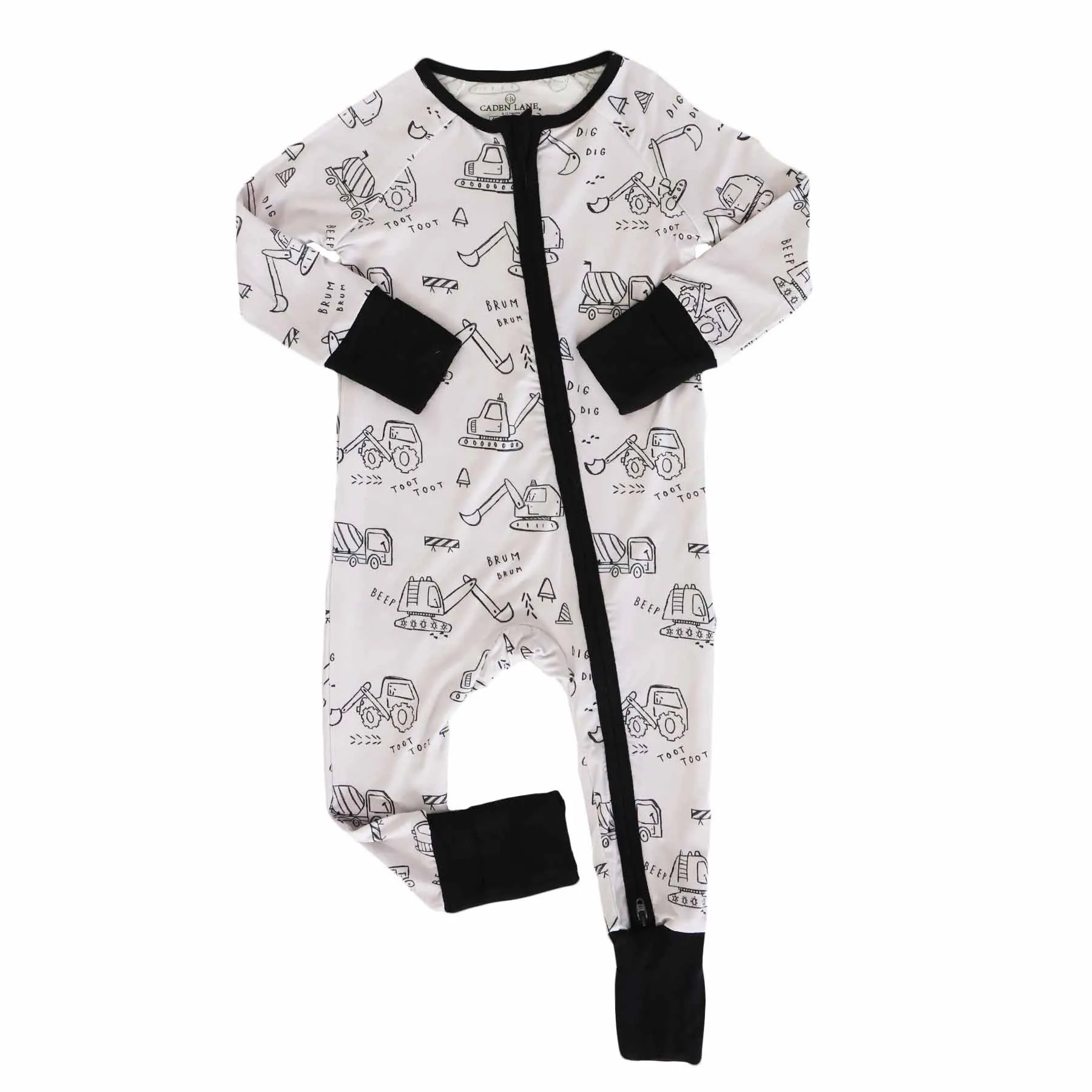 Doodle Dozers Convertible Zip Romper