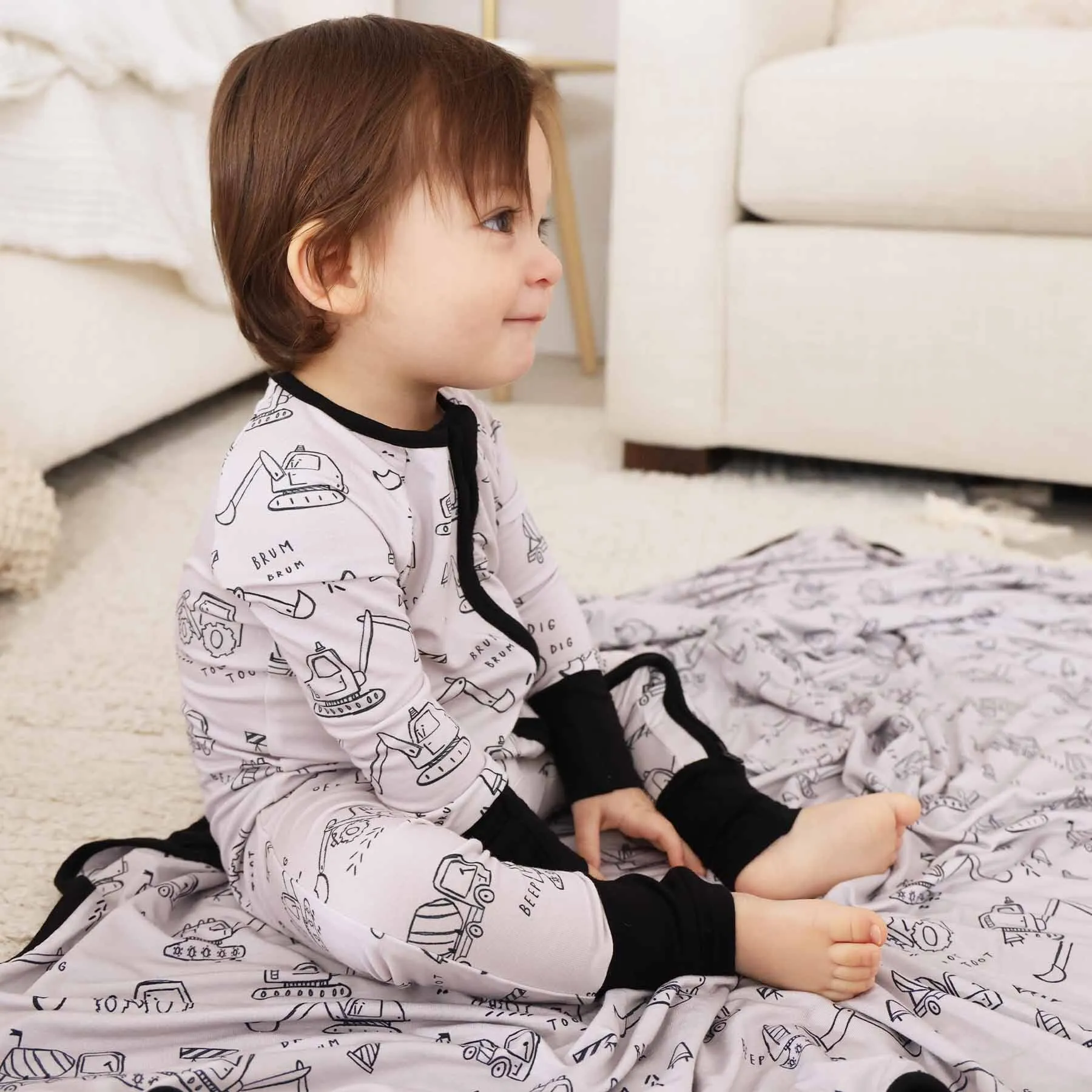 Doodle Dozers Convertible Zip Romper