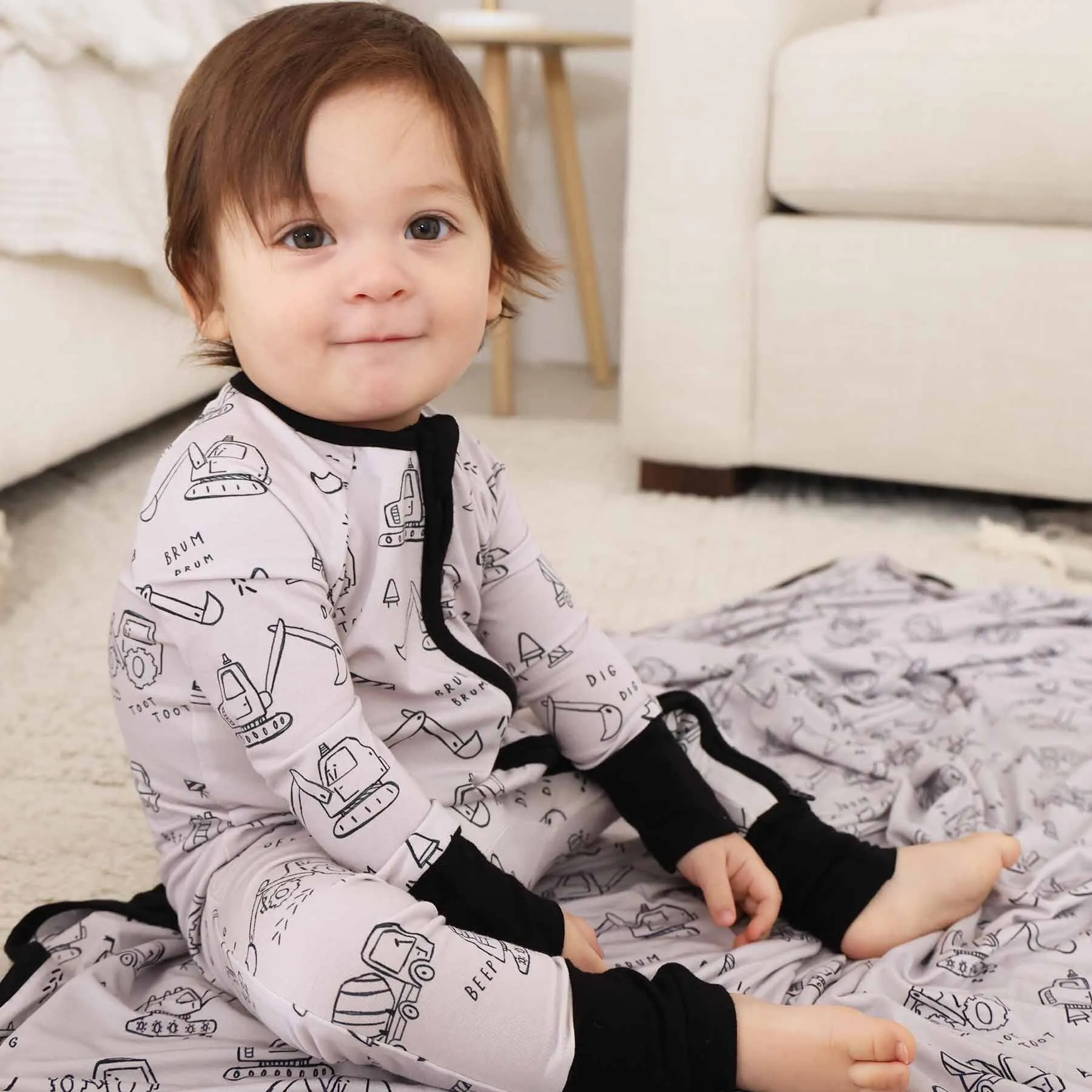 Doodle Dozers Convertible Zip Romper