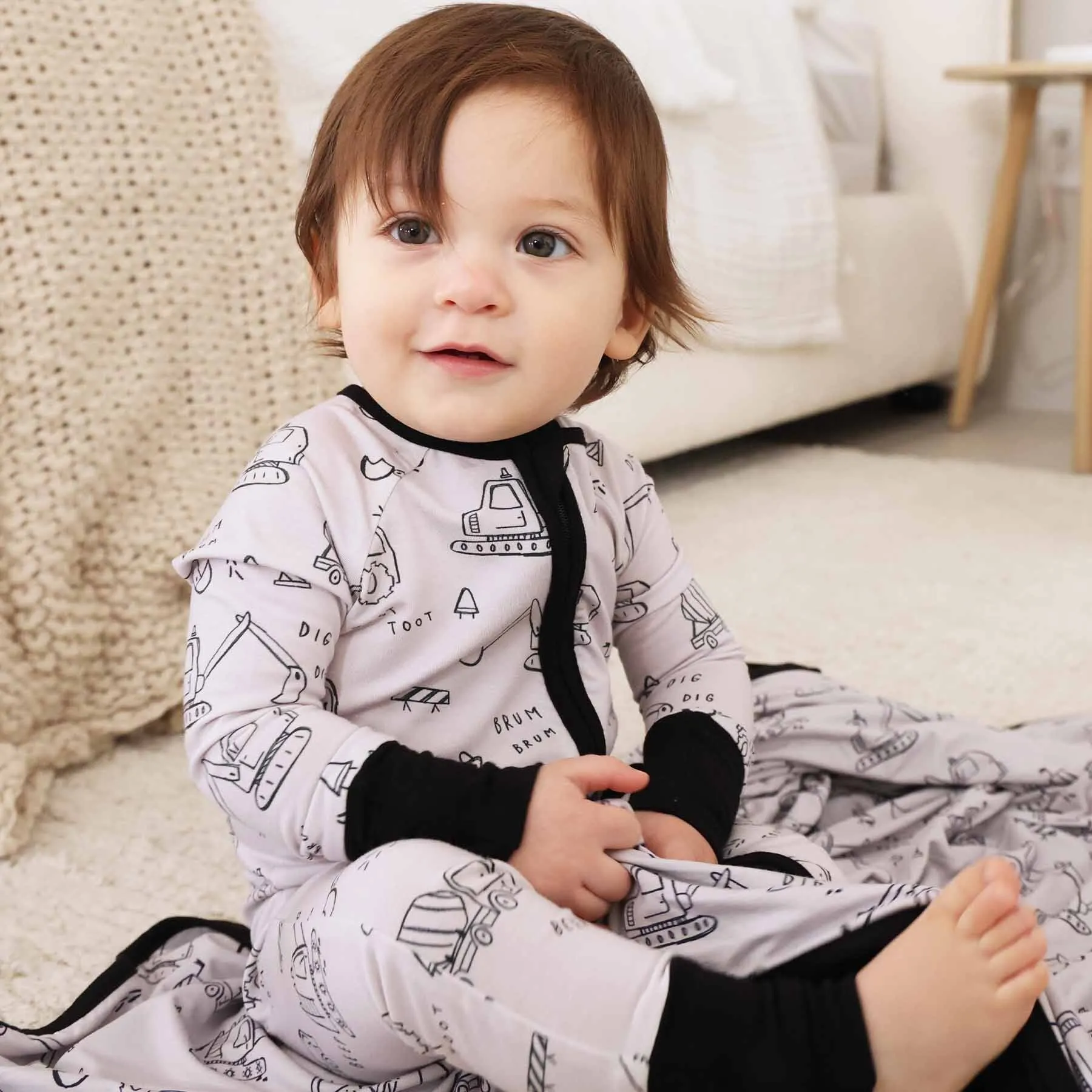 Doodle Dozers Convertible Zip Romper