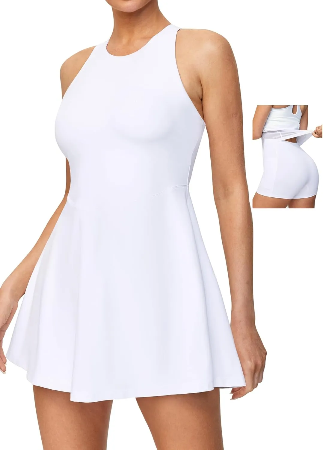 Ewedoos Tennis Dress with Shorts Underneath Athletic Dress for Women Active Workout Golf Dresses Easy Peasy