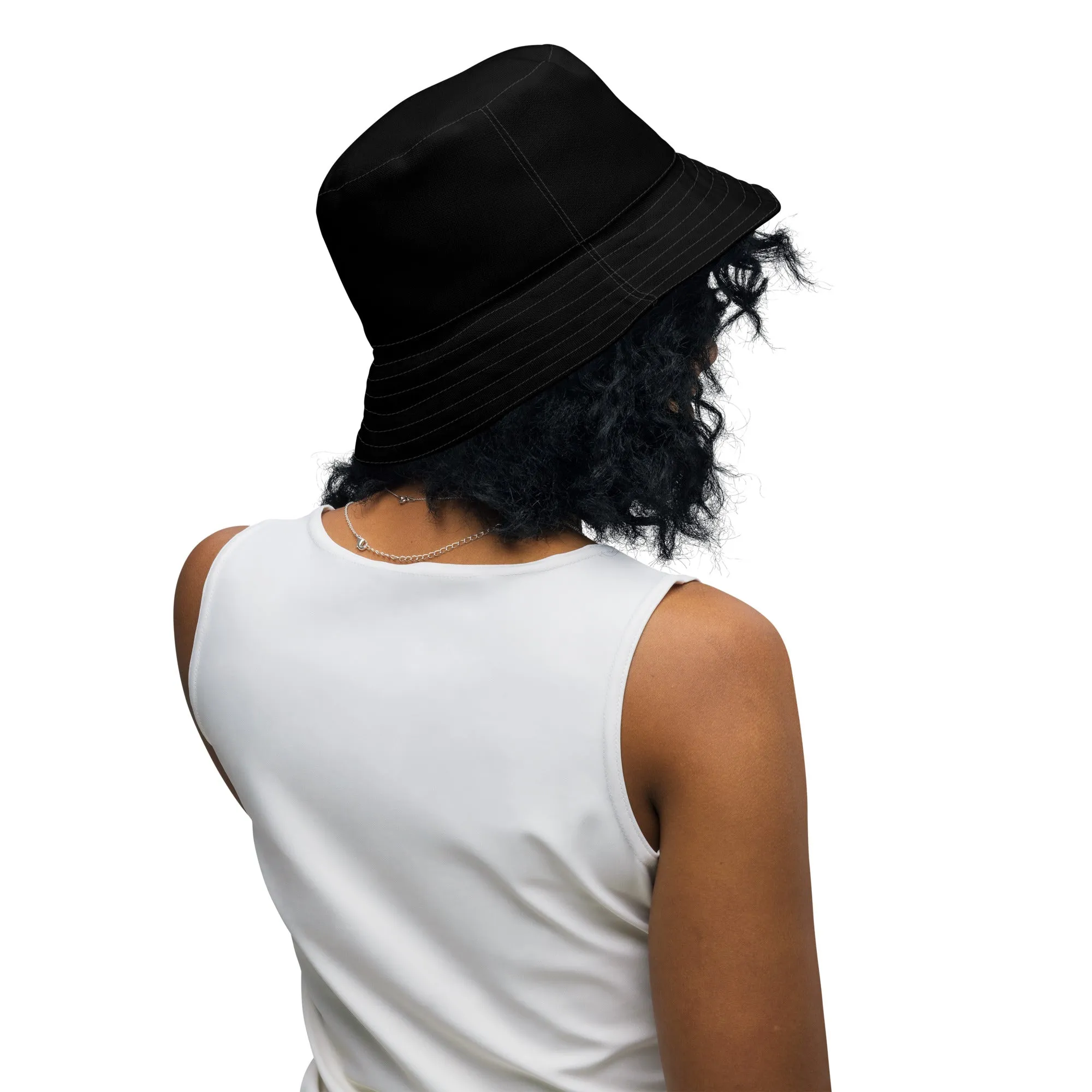 Floral Print Reversible bucket hat