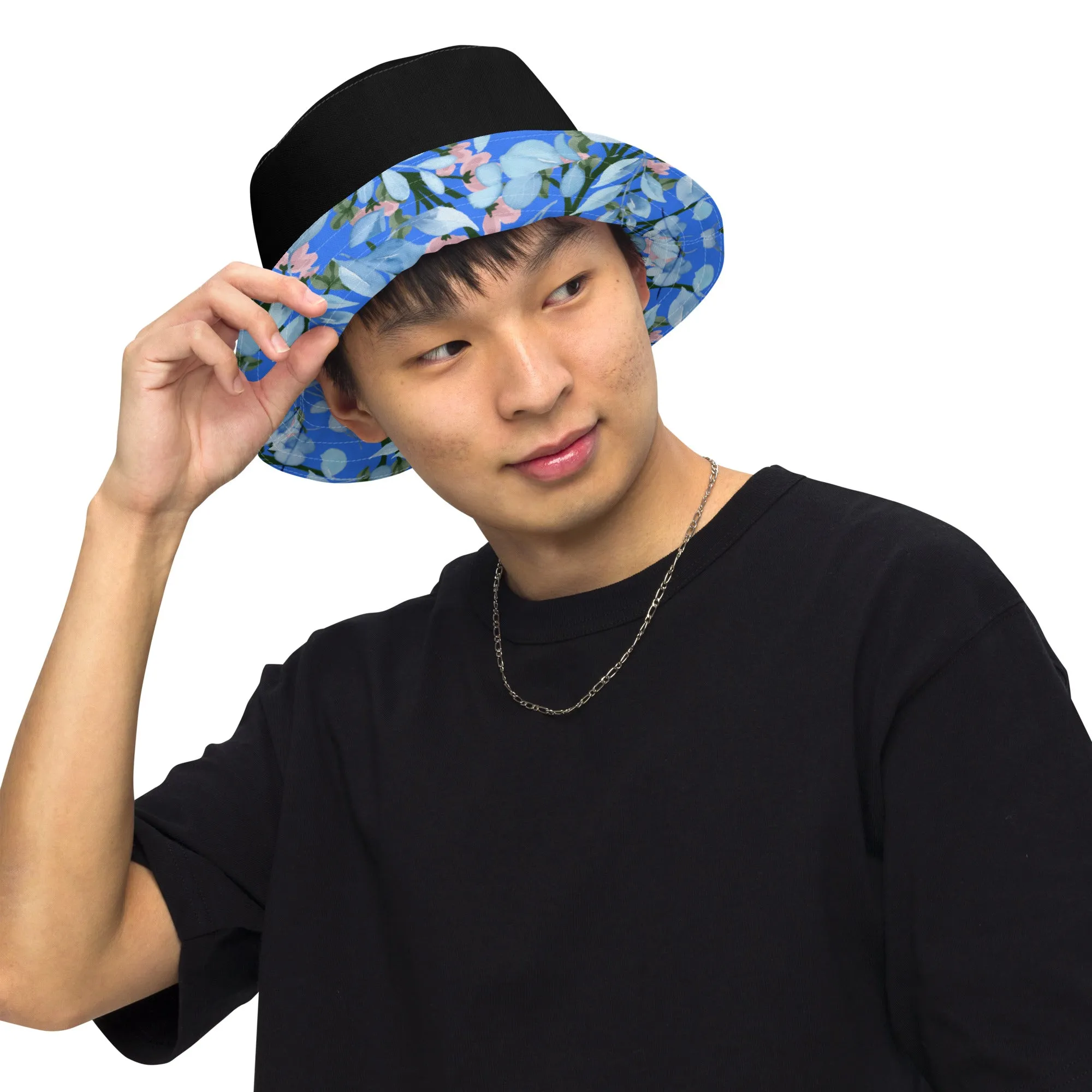Floral Print Reversible bucket hat