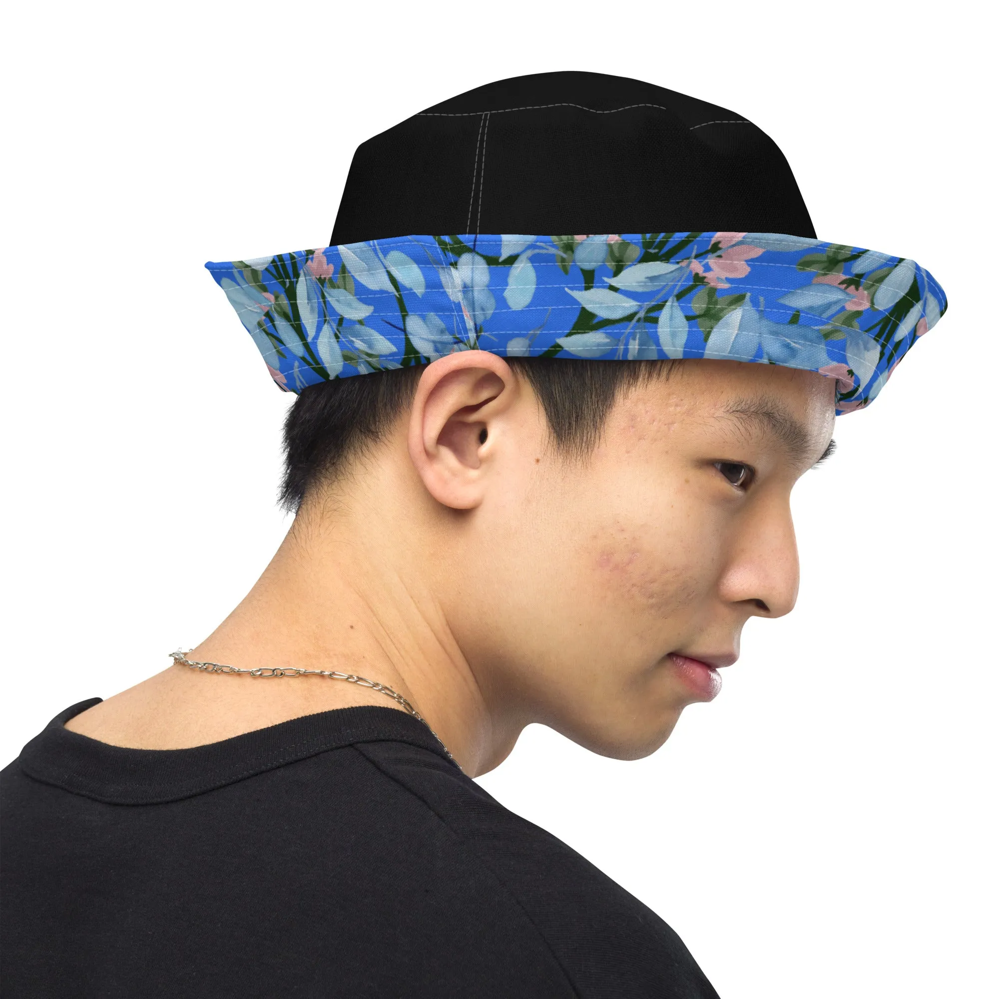 Floral Print Reversible bucket hat