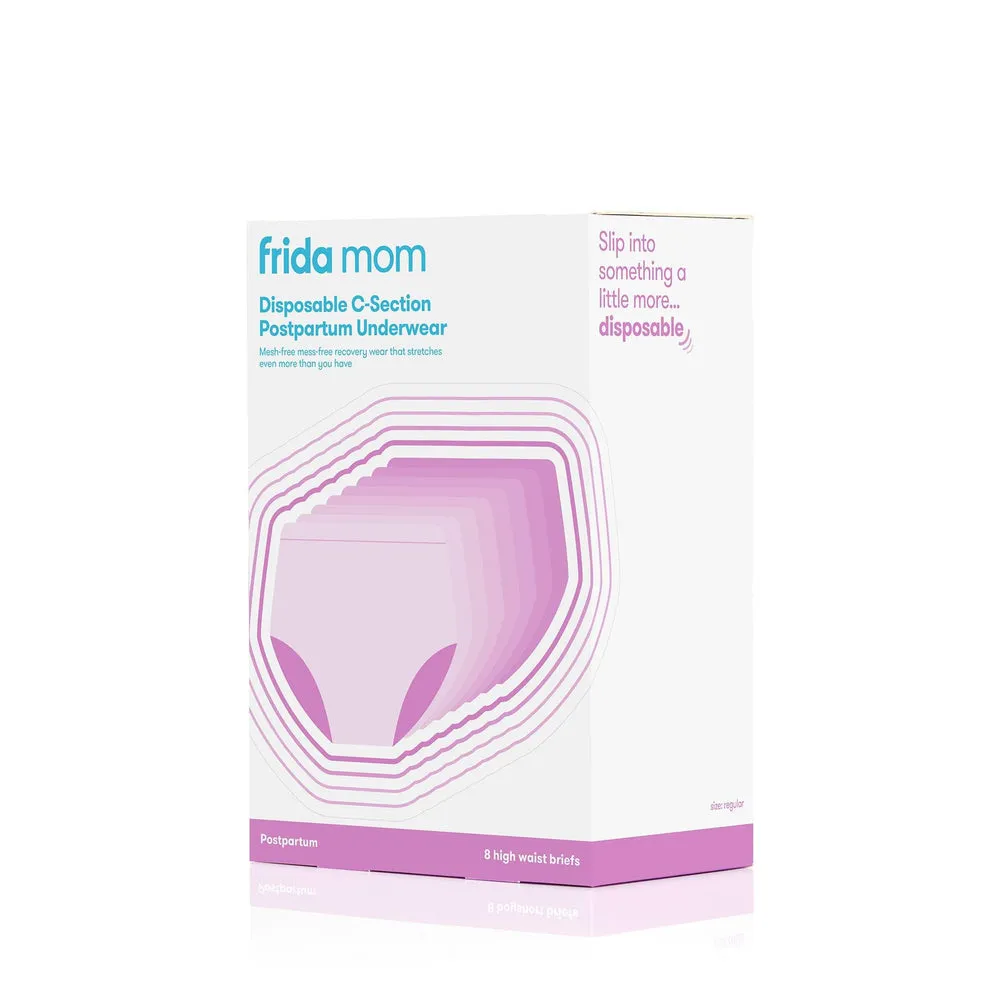 FridaMom High-Waist Disposable Postpartum Underwear 8 Pack | Regular