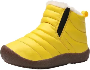 Girls Boys Ankle Snow Boots Faux  Lined Cozy Furry Outdoor Warm Comfortable Non Slip Shoes Winter Winter Boots