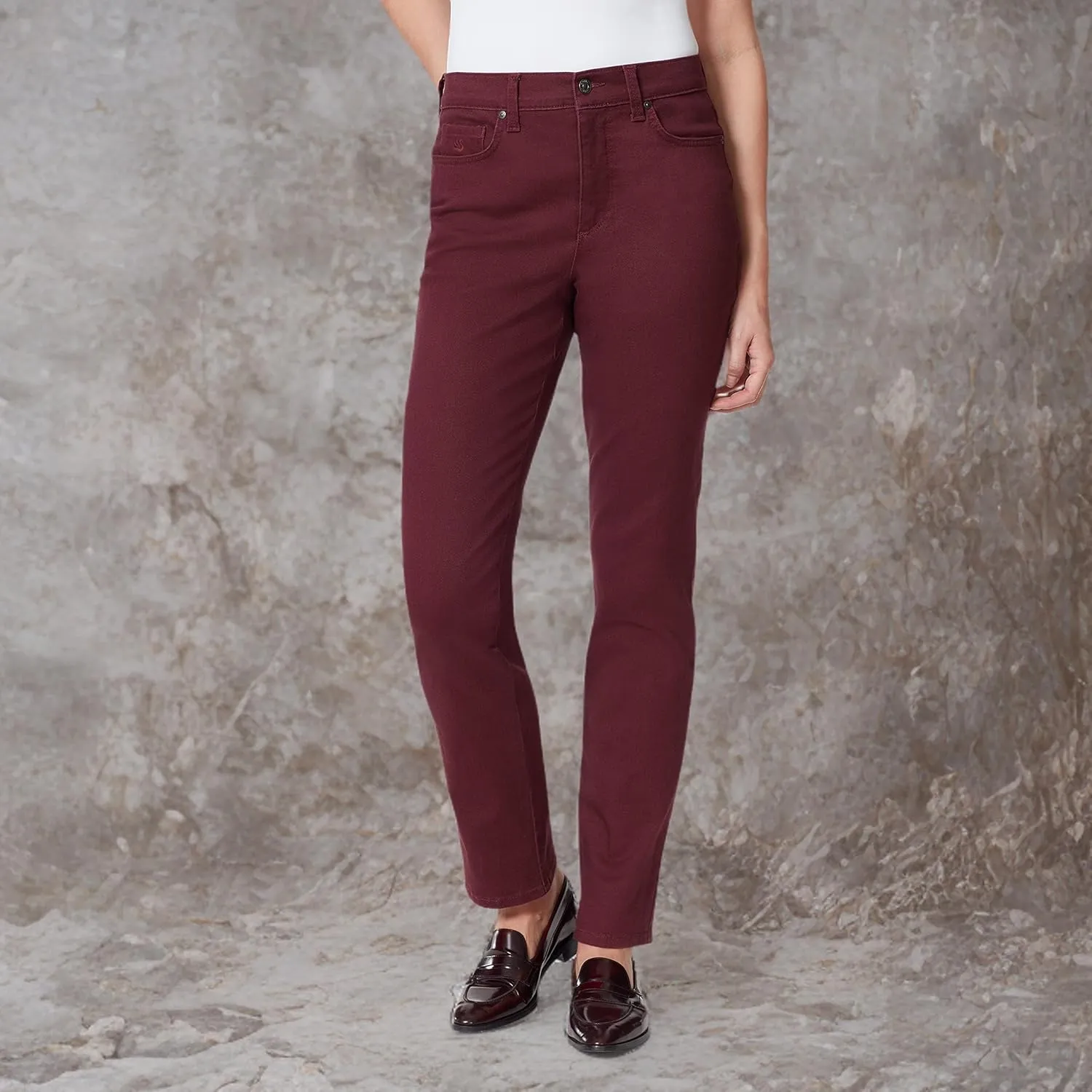 Gloria Vanderbilt Women's Amanda Classic High Rise Tapered Jean Petite