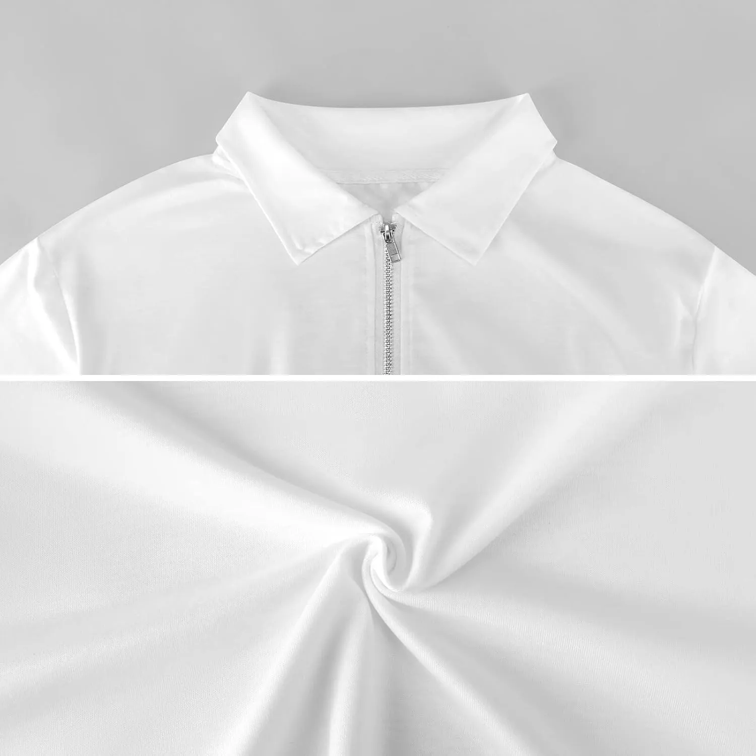 Guyana Flag Men's Polo- Shirts Long Sleeve Golf Shirts for Men Quick Dry Polos Novel Lapel Neck Shirts
