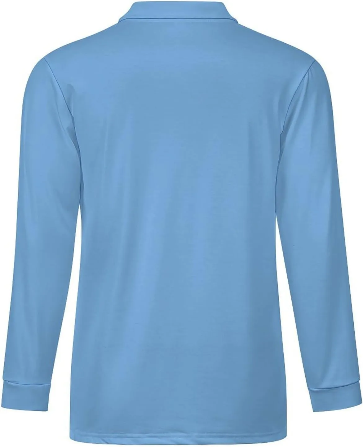 Guyana Flag Men's Polo- Shirts Long Sleeve Golf Shirts for Men Quick Dry Polos Novel Lapel Neck Shirts