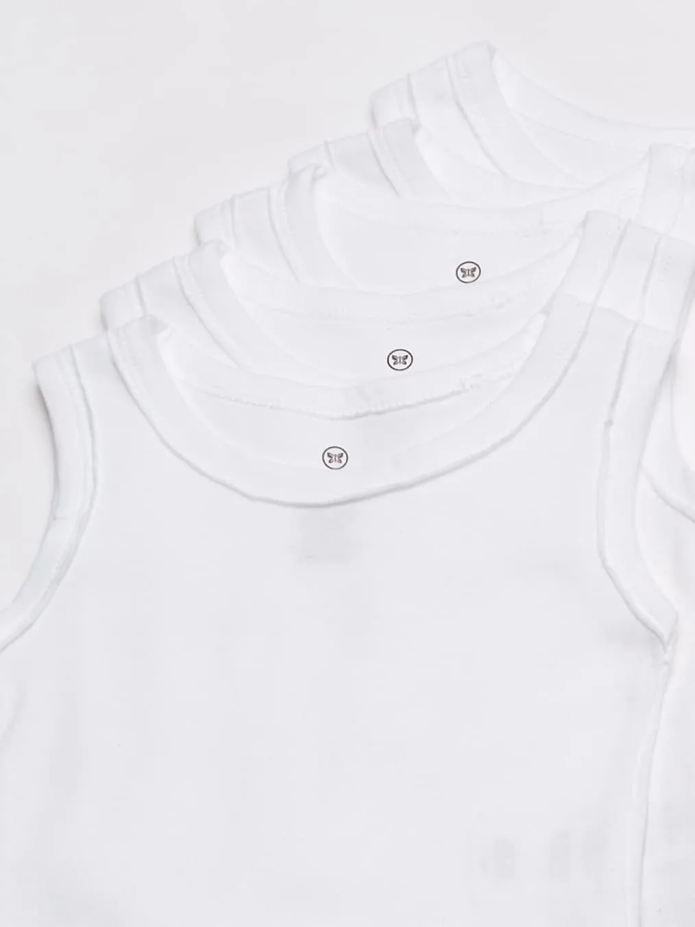 HonestBaby Multipack Muscle T-Shirts Sleeveless Tees 100% Organic Cotton for Infant Baby and Toddler Boys, Girls, Unisex