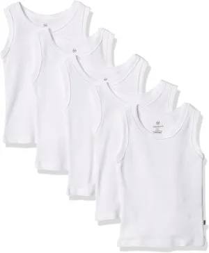 HonestBaby Multipack Muscle T-Shirts Sleeveless Tees 100% Organic Cotton for Infant Baby and Toddler Boys, Girls, Unisex