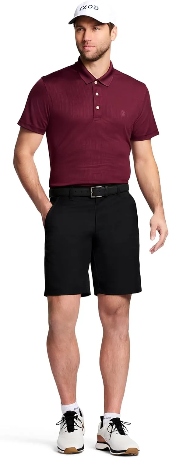 IZOD Mens 9.5"Micro Poly Classic Fit Golf Short