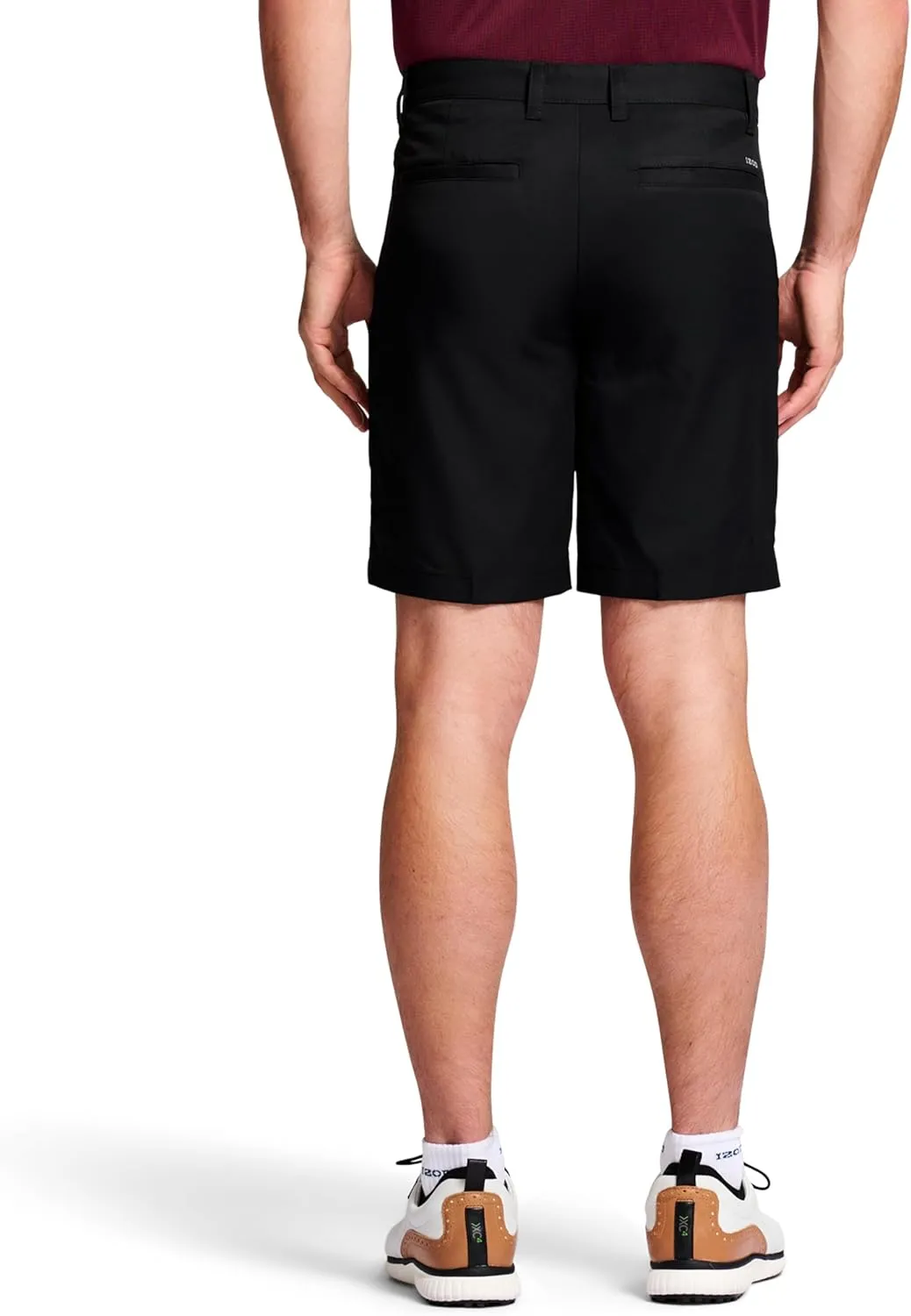 IZOD Mens 9.5"Micro Poly Classic Fit Golf Short