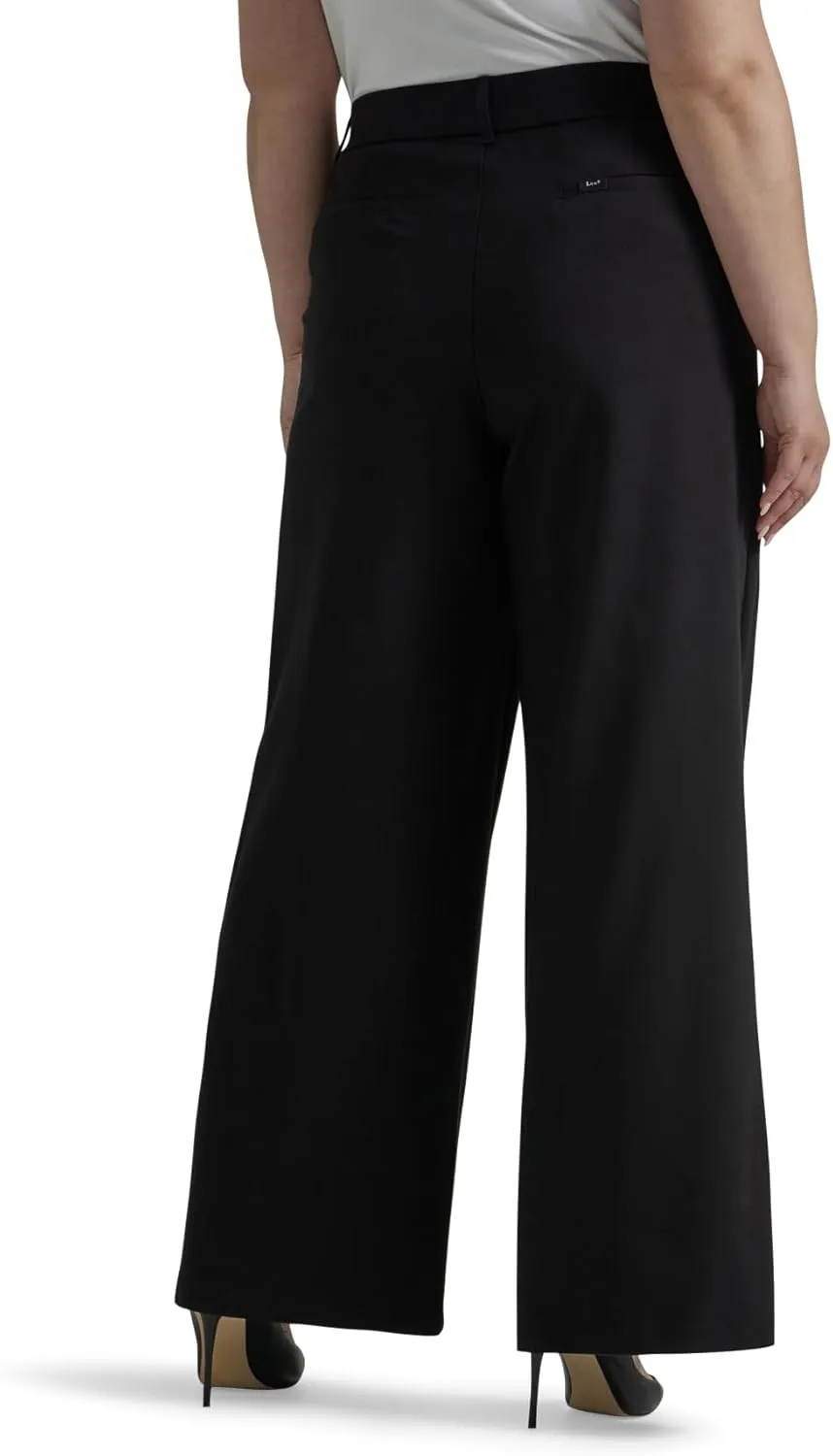 Lee womens Plus Size Ultra Lux Comfort Any Wear Wide Leg Pant