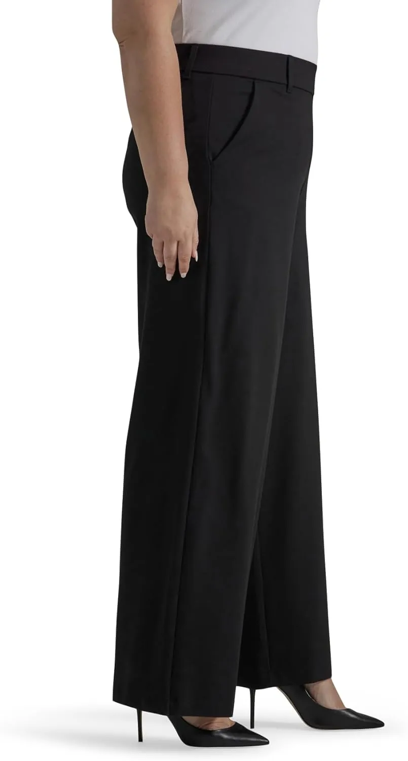 Lee womens Plus Size Ultra Lux Comfort Any Wear Wide Leg Pant