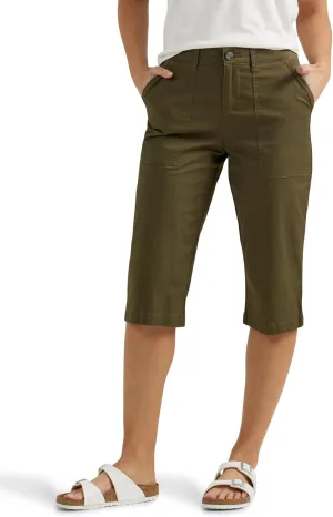 Lee womens Ultra Lux Comfort With Flex-to-go Utility Skimmer Capri Pant