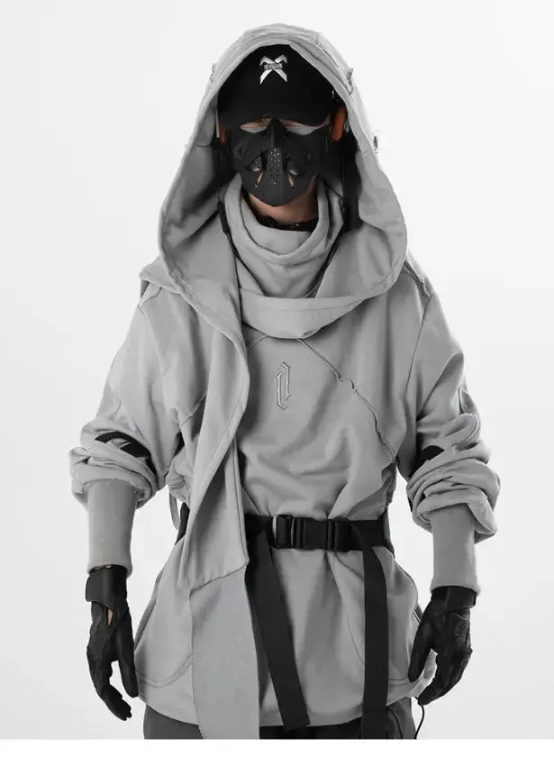 Mechanus Wizard Hoodie | Futuristic Cyberpunk Techwear