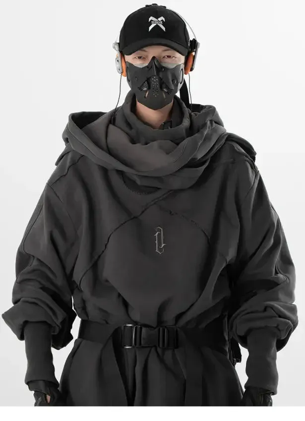 Mechanus Wizard Hoodie | Futuristic Cyberpunk Techwear