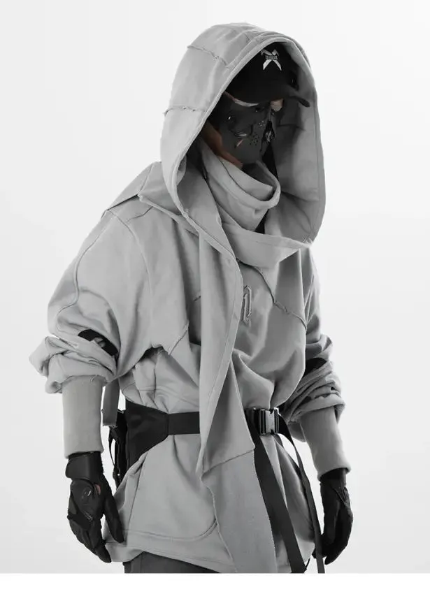 Mechanus Wizard Hoodie | Futuristic Cyberpunk Techwear