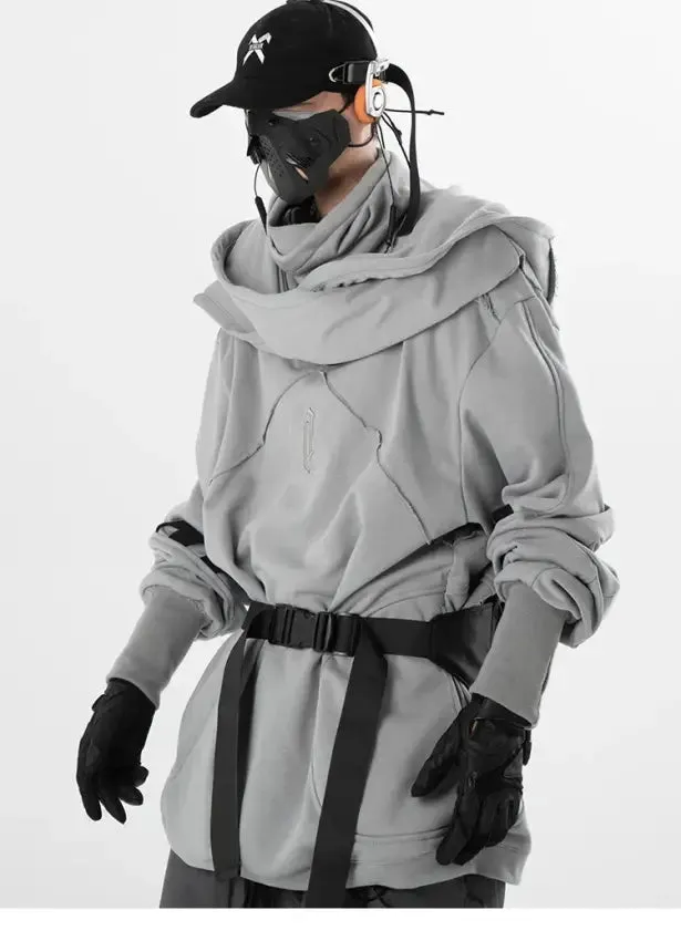 Mechanus Wizard Hoodie | Futuristic Cyberpunk Techwear