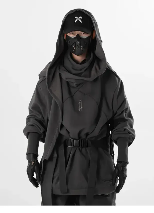 Mechanus Wizard Hoodie | Futuristic Cyberpunk Techwear