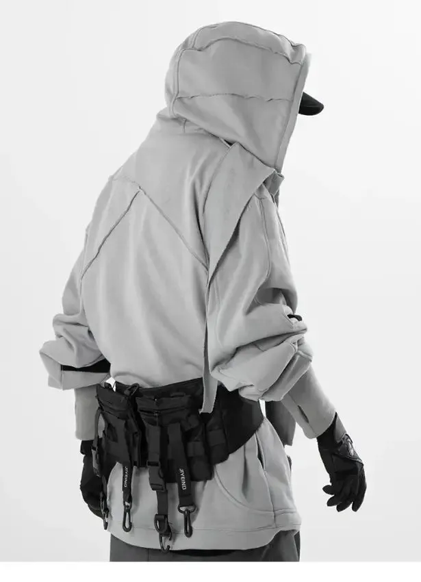 Mechanus Wizard Hoodie | Futuristic Cyberpunk Techwear