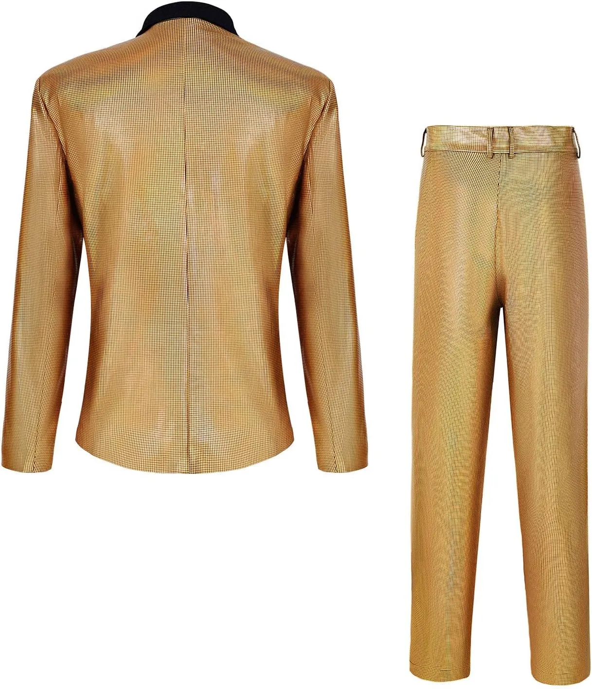 Men's 70s Outfit Disco Suit Shiny Party Outfit Sequin Costume