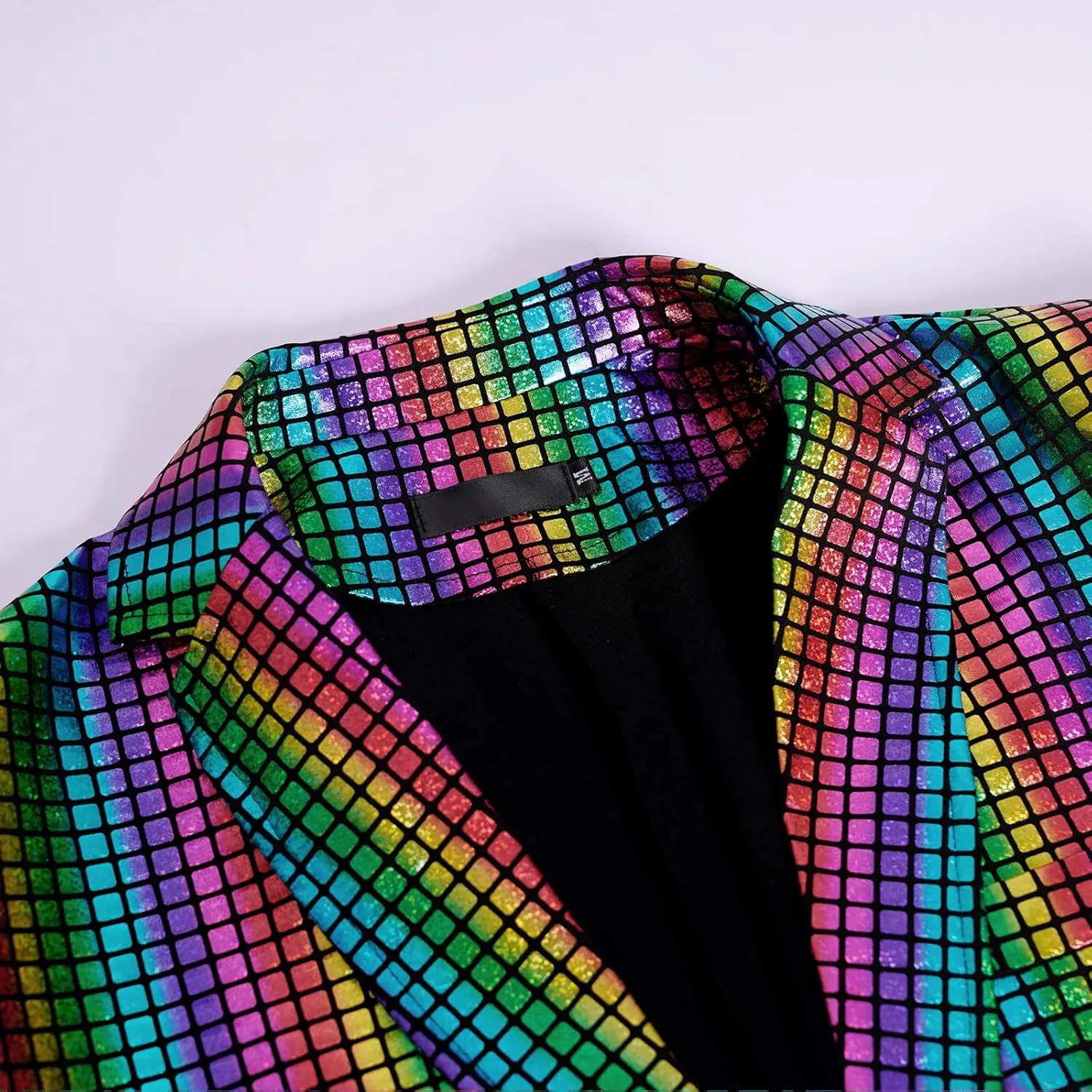 Men's 70s Outfit Disco Suit Shiny Party Outfit Sequin Costume