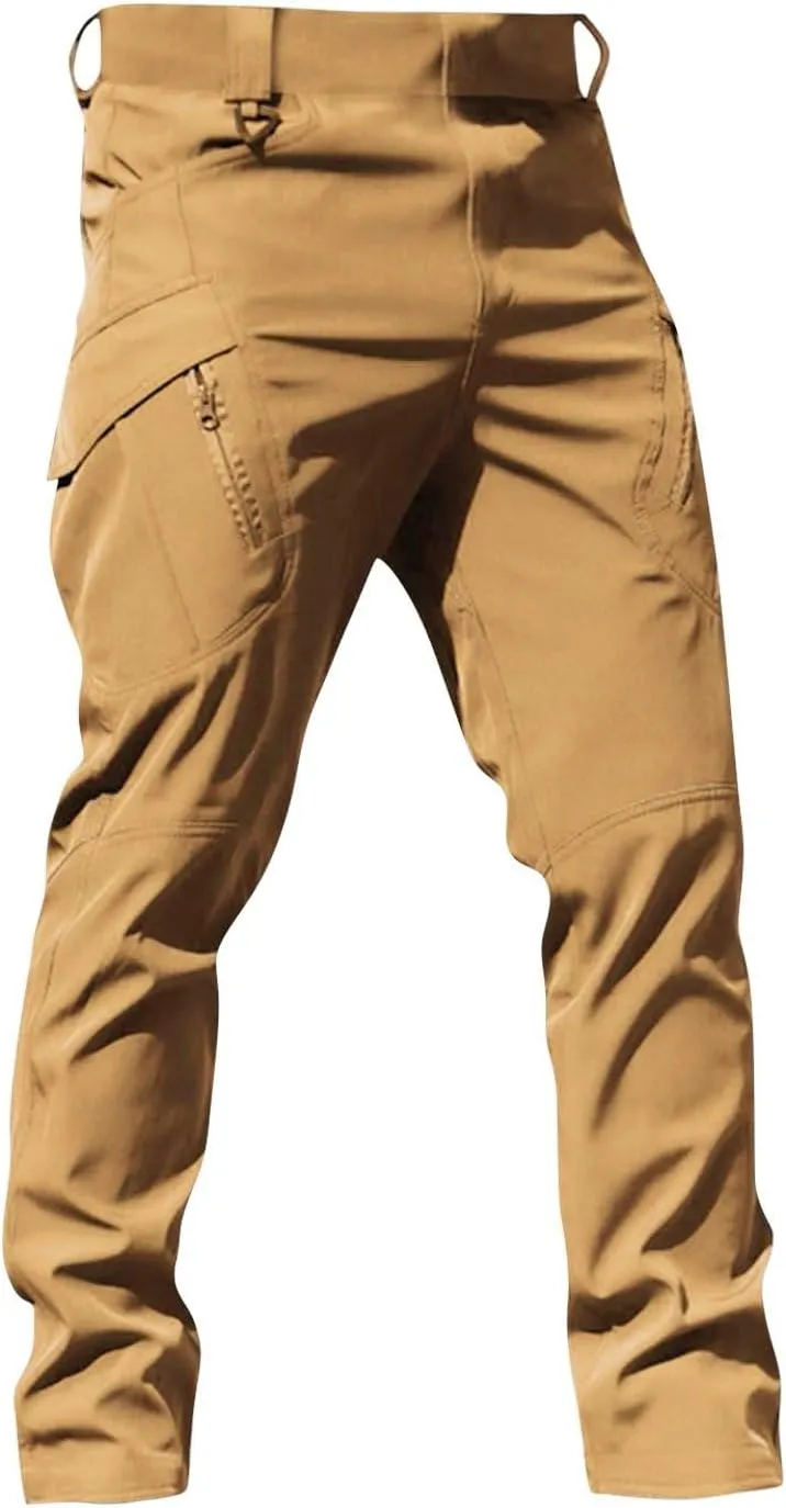 Mens Cargo Pants Classic Stretch Lightweight Hunting Work Pants Comfort Regular Resistant Travel Fishing Hiking Pants