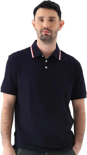 Men's Classic Button-Down Polo Shirt - Premium Cotton Pique Knit Business Casual Slim Fit
