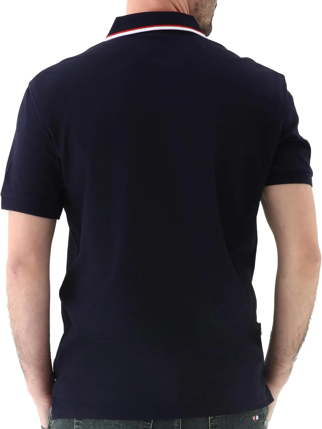 Men's Classic Button-Down Polo Shirt - Premium Cotton Pique Knit Business Casual Slim Fit