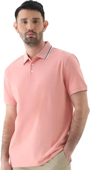Men's Classic Button-Down Polo Shirt - Premium Cotton Pique Knit Business Casual Slim Fit