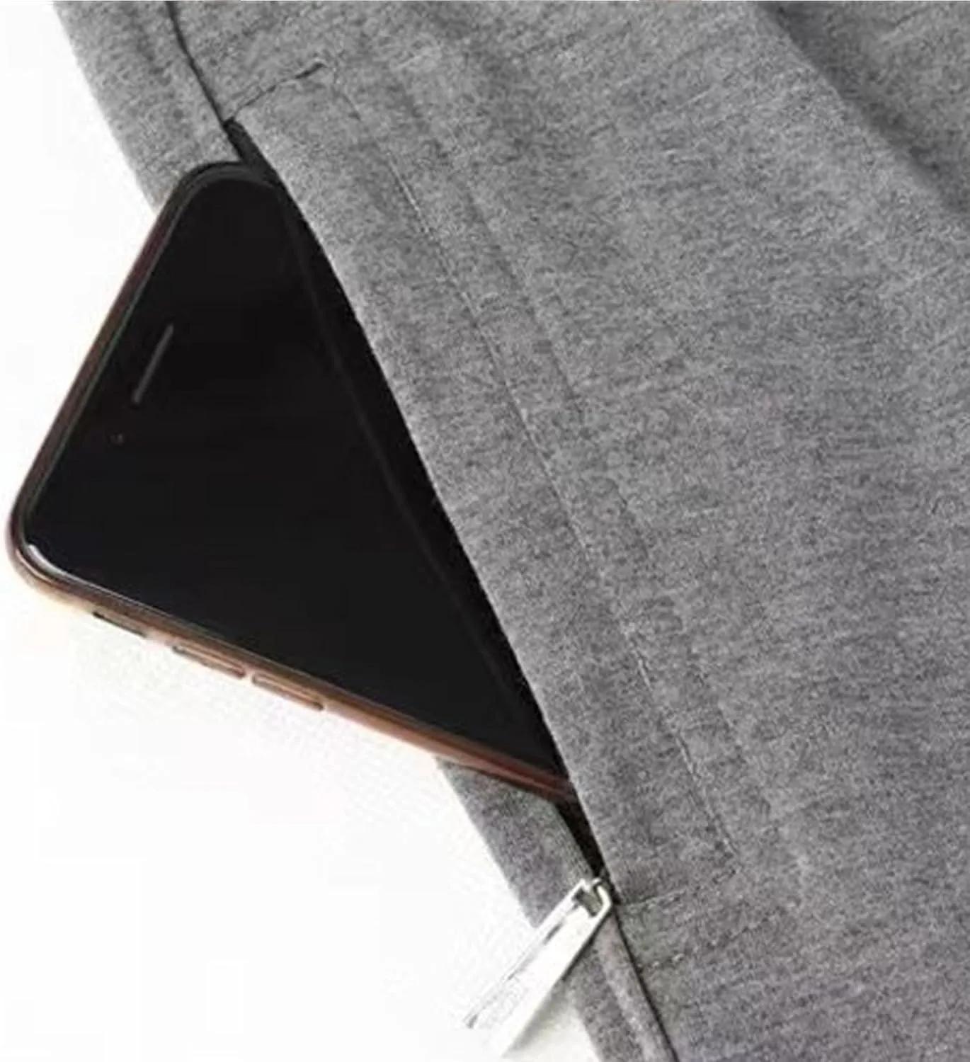 Men's Comfort Stretch Loose Fit Outdoor Pants Basic Straight Leg Lightweight Trousers Solid Elastic Waist Sweatpants