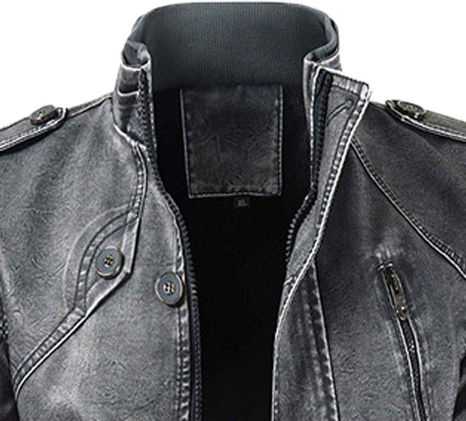 Mens Retro Faux Pu Leather Vintage Long Trench Coat Classic Steampunk Gothic Motorcycle Biker Jacket Overcoat Windbreaker