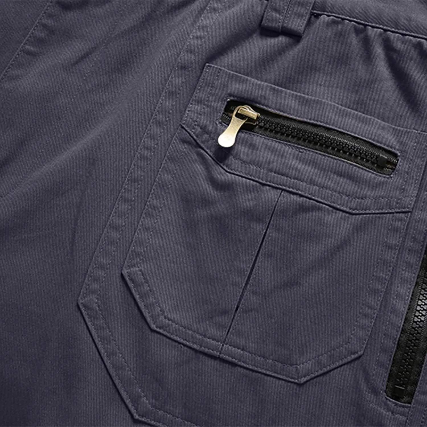 Muscularfit Black Cargo Pants for Men Outdoor Fashion Cotton Multi Pockets Tactical Trousers Comfort Stretch Sweatpants 2023