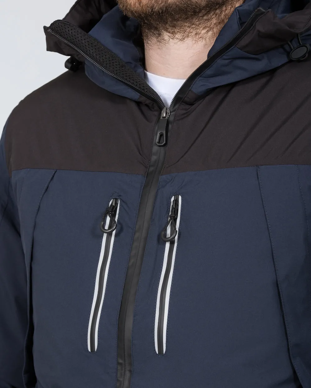 North 56 Tall Waterproof Ski Jacket (black/blue)