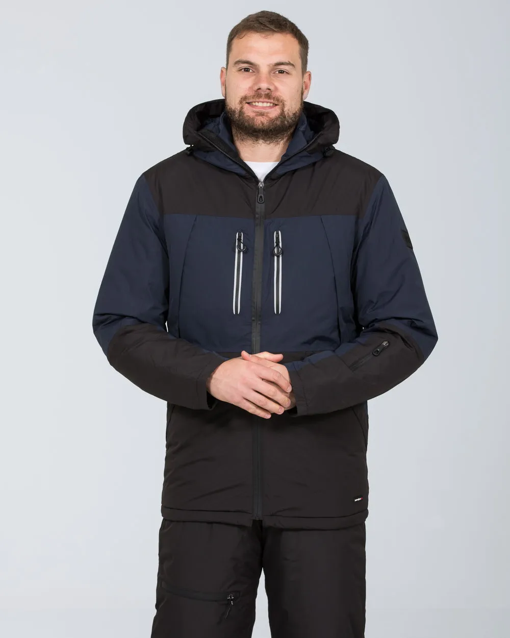 North 56 Tall Waterproof Ski Jacket (black/blue)